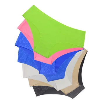 

Women Sexy Briefs Fashion Seamless Panties Flower Print Underwear X79