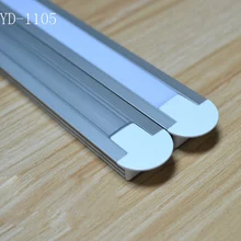 2,5 м/шт. 30 шт./лот; ; популярные светодиодный алюминиевый профиль с Обложка для ПК и концевой Шапки, зажимы для гибких или жестких светодиодный полоски