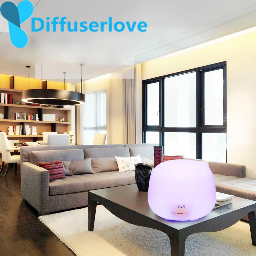 

Diffuserlove 500ML Lamp Air Ultrasonic Humidifier for Home Essential Oil Diffuser Atomizer Air Freshener with LED Light