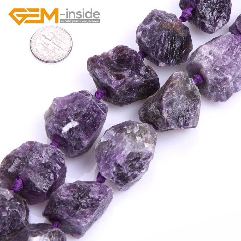 

25-30mm freeform Amethys t beads natural stone beads DIY loose beads for jewelry making strand 15" Gift DIY !