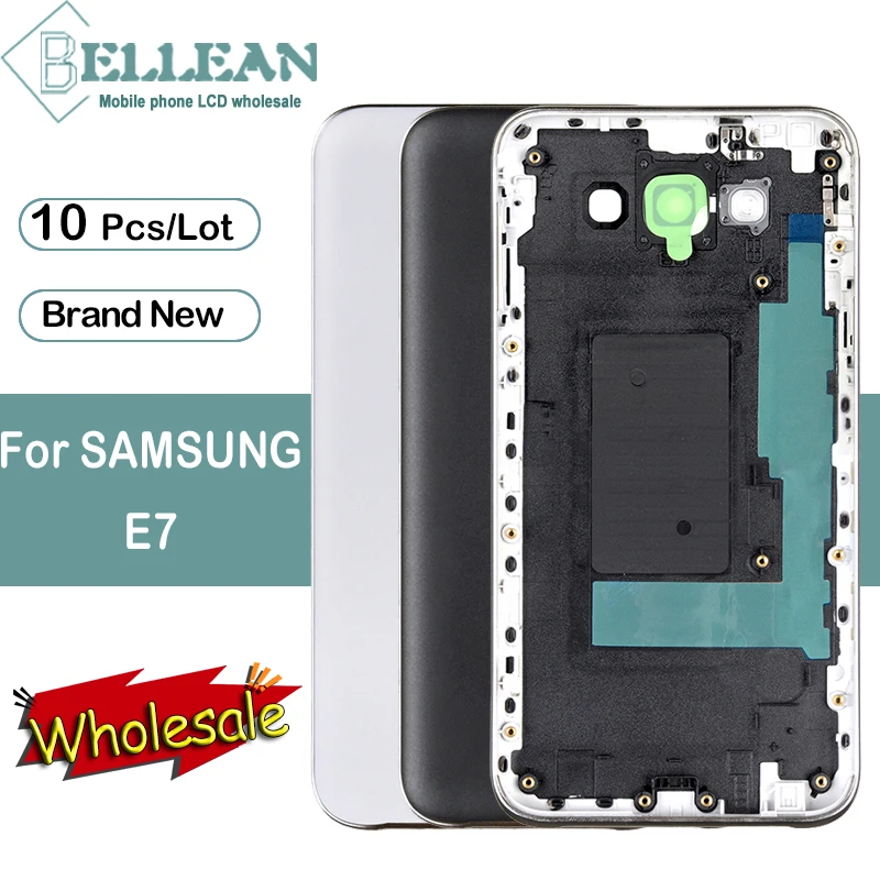 10 шт. Dinamico E700 задняя крышка для samsung Galaxy E700 батарея задняя крышка задняя дверь корпус со средней рамкой Замена