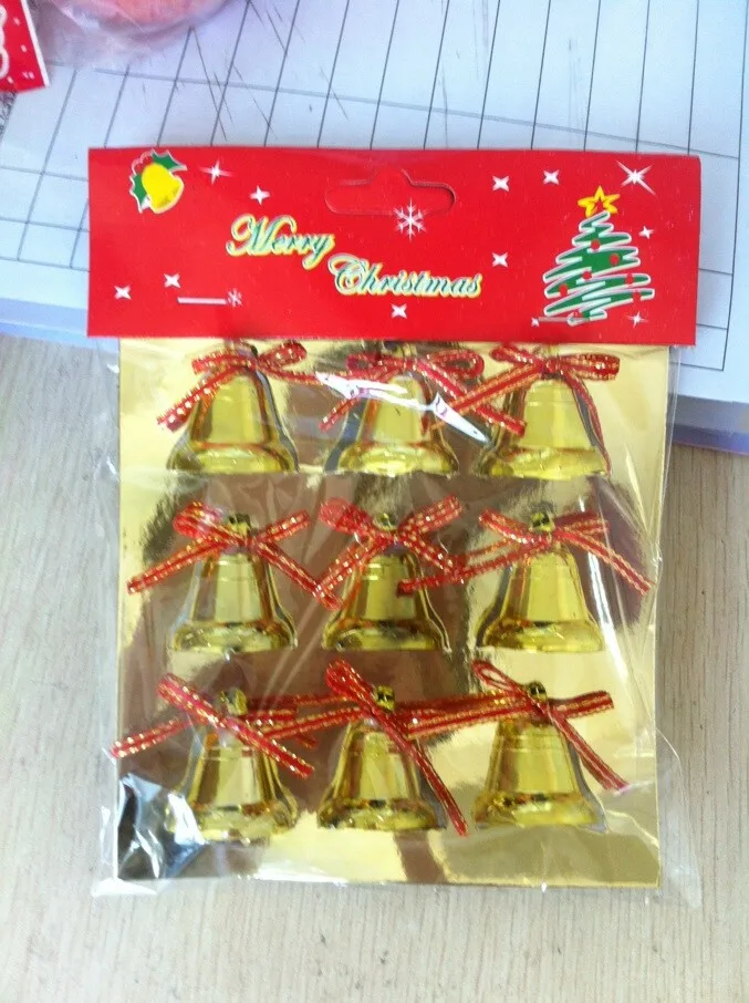90 Pieces Lot Wholesale Outdoor Christmas Decorations Metal Gold