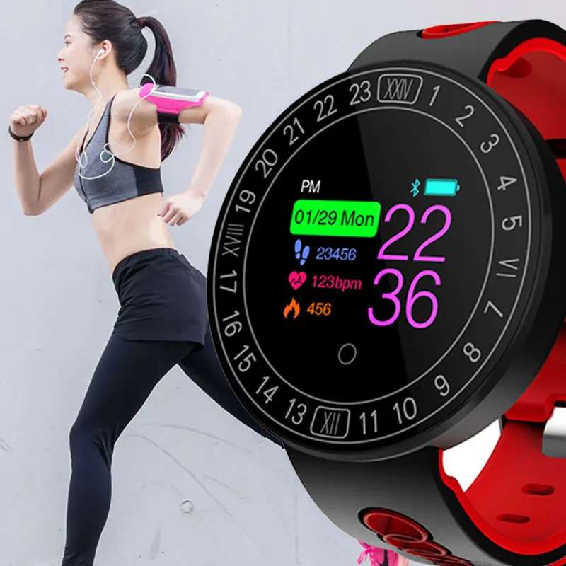 

Fitness Smart Watch Sports Heart Rate Monitor Blood Pressure Waterproof Pedometer Bluetooth Smartwatch Men Women For Android IOS
