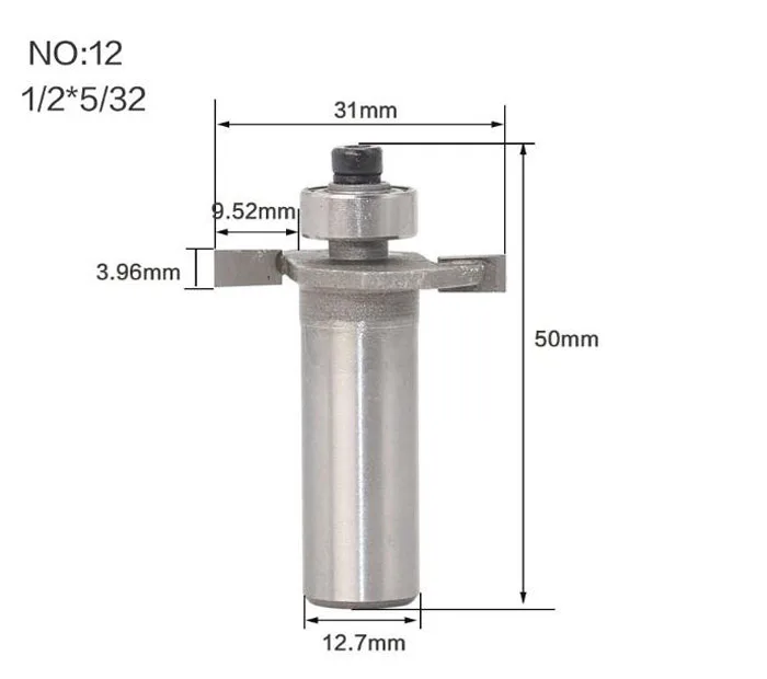 1/" 1/2 хвостовик" Т "типа печенья шарнирный слот резак для соединения/долбежные фрезы для деревообработки