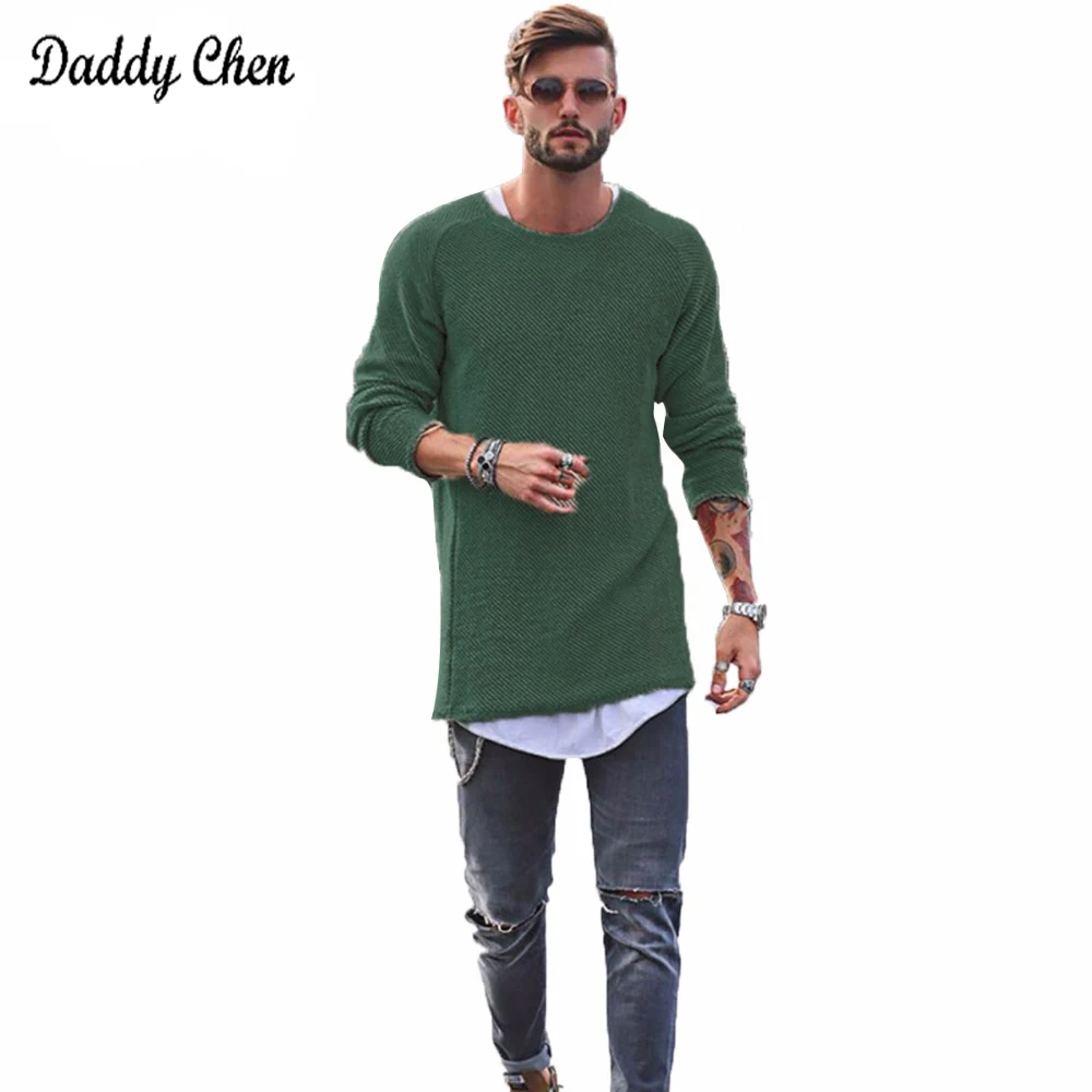 

Men Sweater Autumn Winter Knitted Solid Simply Style Pullover Casual Loose O Neck Sweater Jumper Male Black Outerwear brand 2018