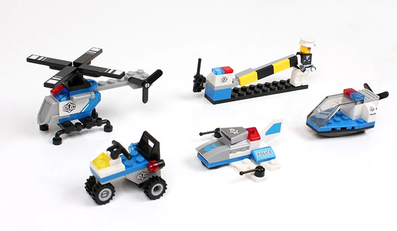 Toy building blocks - five sets of aircraft (1)
