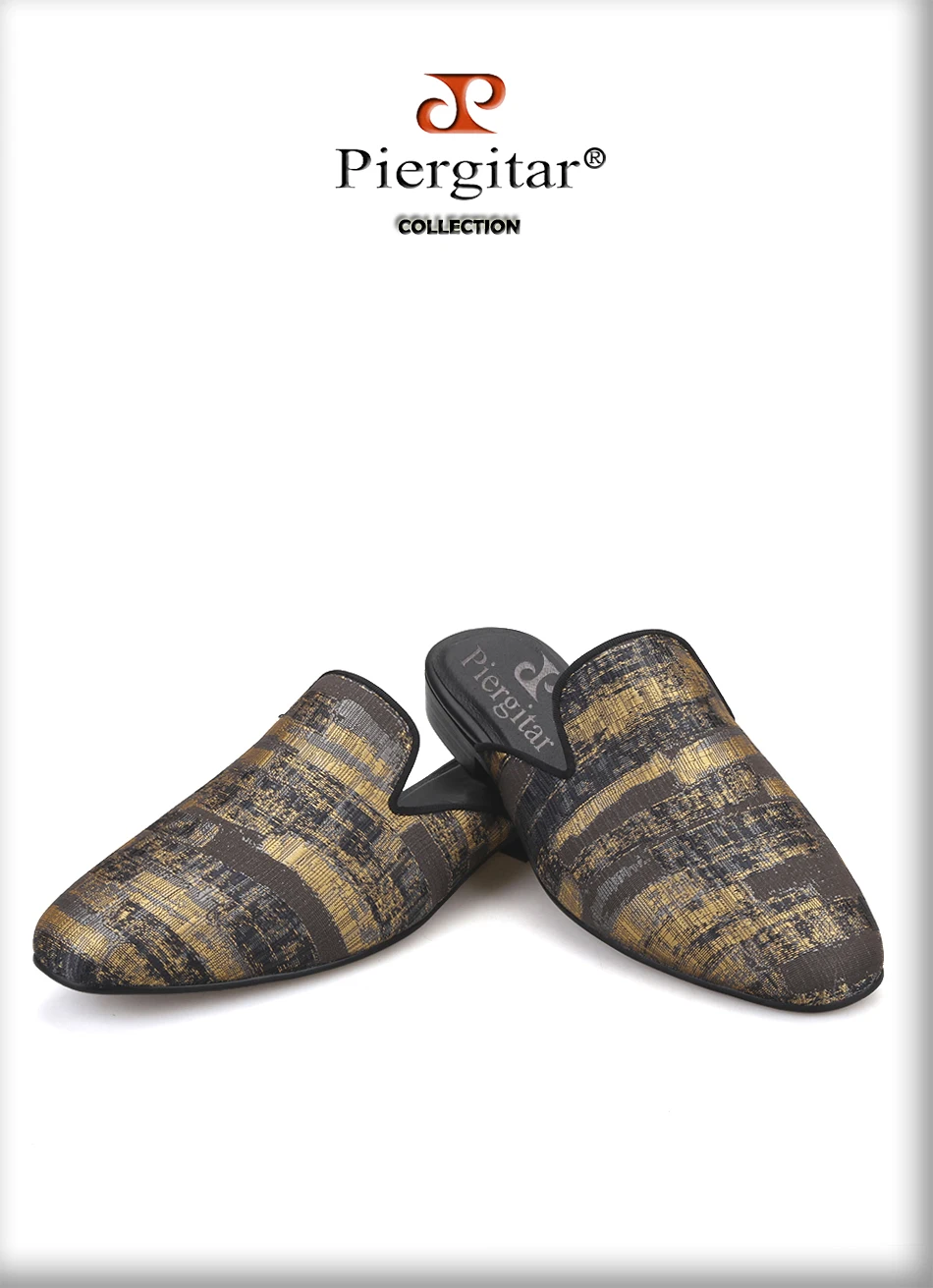 Piergitar/Новинка года; смешанные цвета для мужчин; тканевые тапочки; классические мужские сабо; модные вечерние мужские туфли; кожаная стелька; большие размеры
