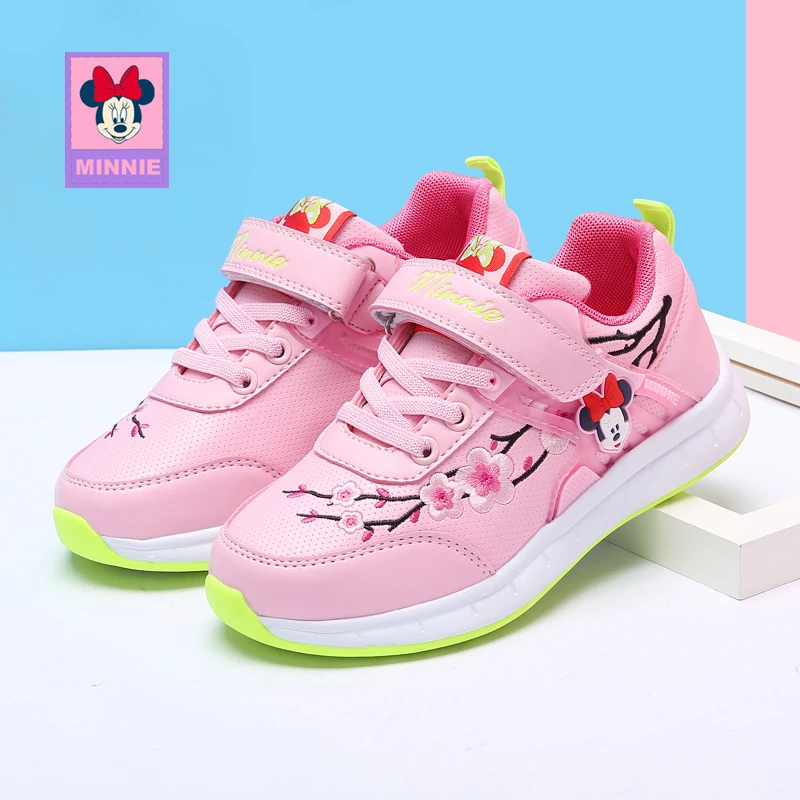 

Disney girls Shoes Spring Toddler Sneakers kids Outdoor Shoes Black leather Cute casual Kids 2019 New Fashion Trainers