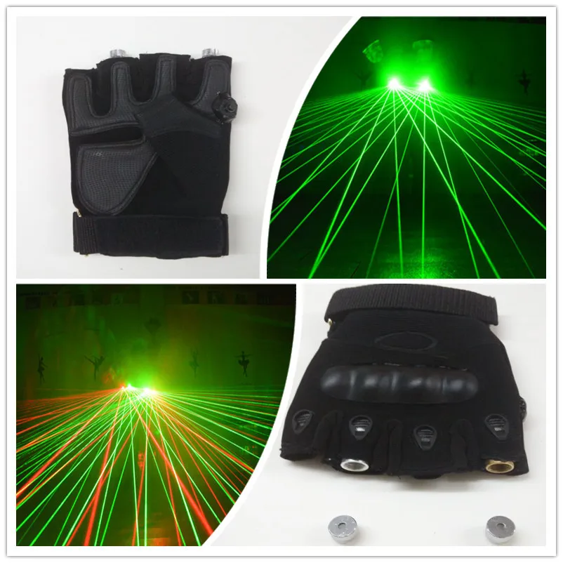 

Hot Sale Red Green Laser Man Gloves With 2pcs 532nm 130mW Laser Stage Laser Gloves For DJ Club/Party Show