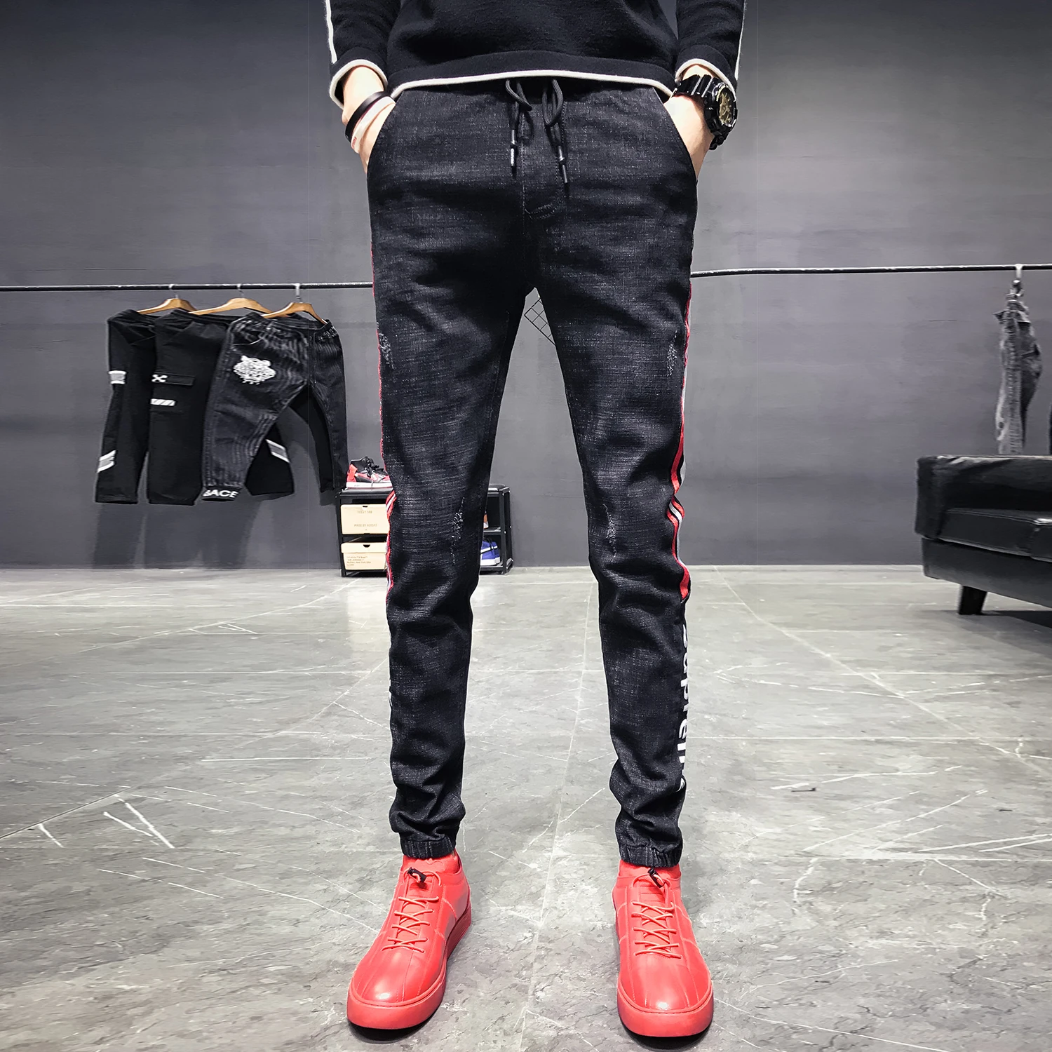 Designer Jeans Men High Quality Distressed Brand Jeans for Men Skinny Clothes 2018  Winter Jeans
