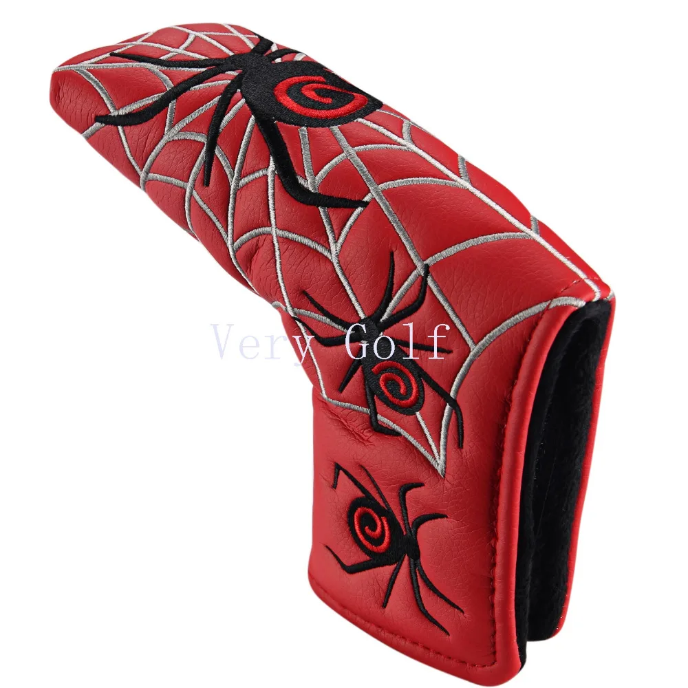Белый черный красный паук Гольф Лезвие Чехол для клюшки искусственная кожа головные уборы