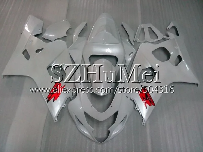 Корпус для SUZUKI синий corona GSXR 600 750 04 05 GSXR600/750 GSX-R750 30SH12 GSX-R600 K4 GSXR750 04 05 GSXR600 2004 2005 обтекатель - Цвет: No.  4 Pearl White