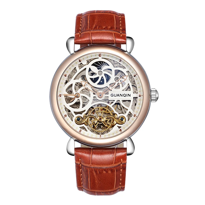 

GUANQIN GJ16005 watches men luxury brand skeleton Mechanical Watch Sapphire Male Dress Watches Relogio Masculino Reloj