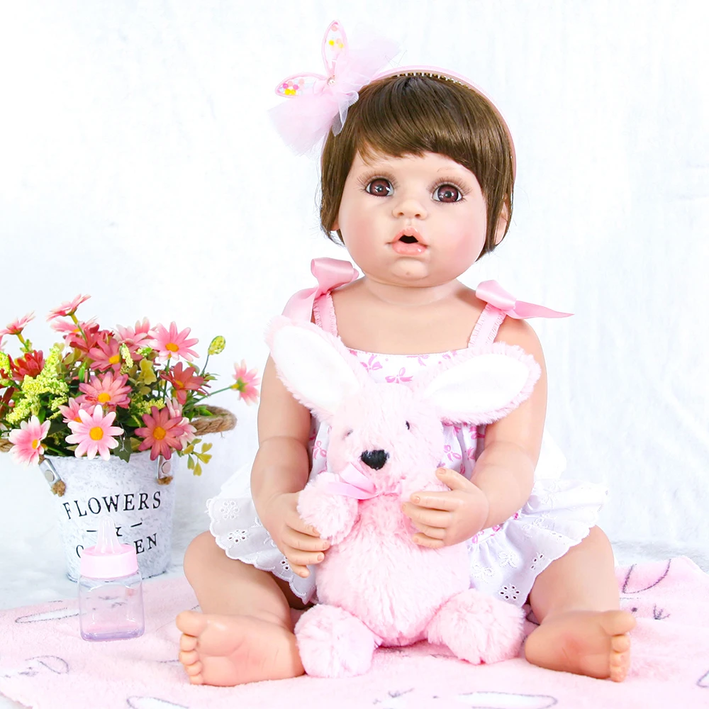 Collection Doll Full Body Silicone Reborn Baby Girl Doll Toys Washable Baby Alive Reborn Dolls for Girls Boys Birthday Gifts Toy new arrival washable full body silicone reborn baby girl dolls toys for children girl boy birthday gifts plush dark doll toys