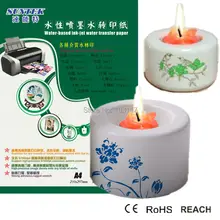 A4 Размеры струйный водной горкой этикета трансферная печать Бумага для керамики, металла, Марк чашки Стикеры Бумага