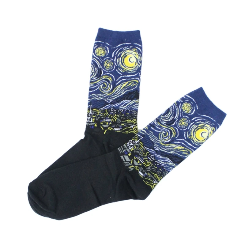 

Autumn winter Retro Socks Women Art Literary Famous Oil Painting Women's Socks Funny Socks