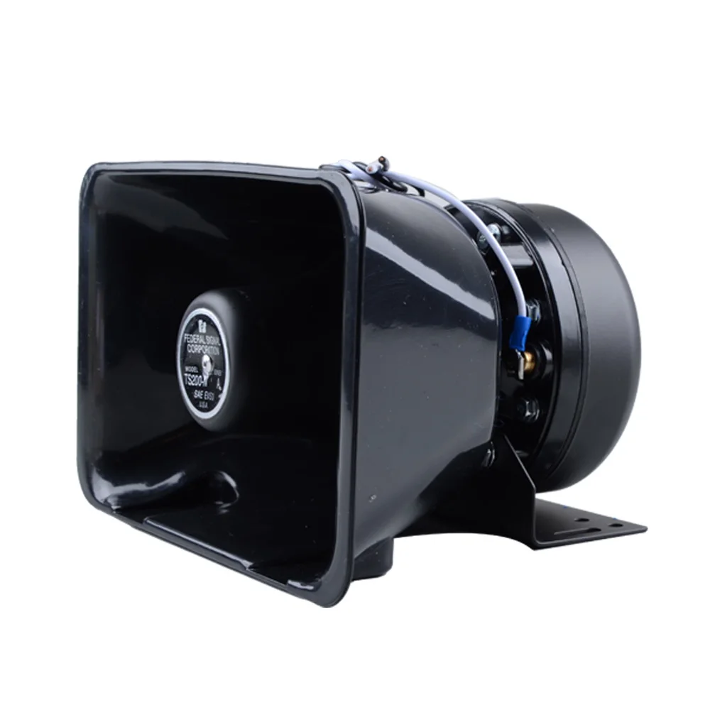 200W 12V Waterproof Car Alarm Siren Horn Loudspeaker Horn Police Siren