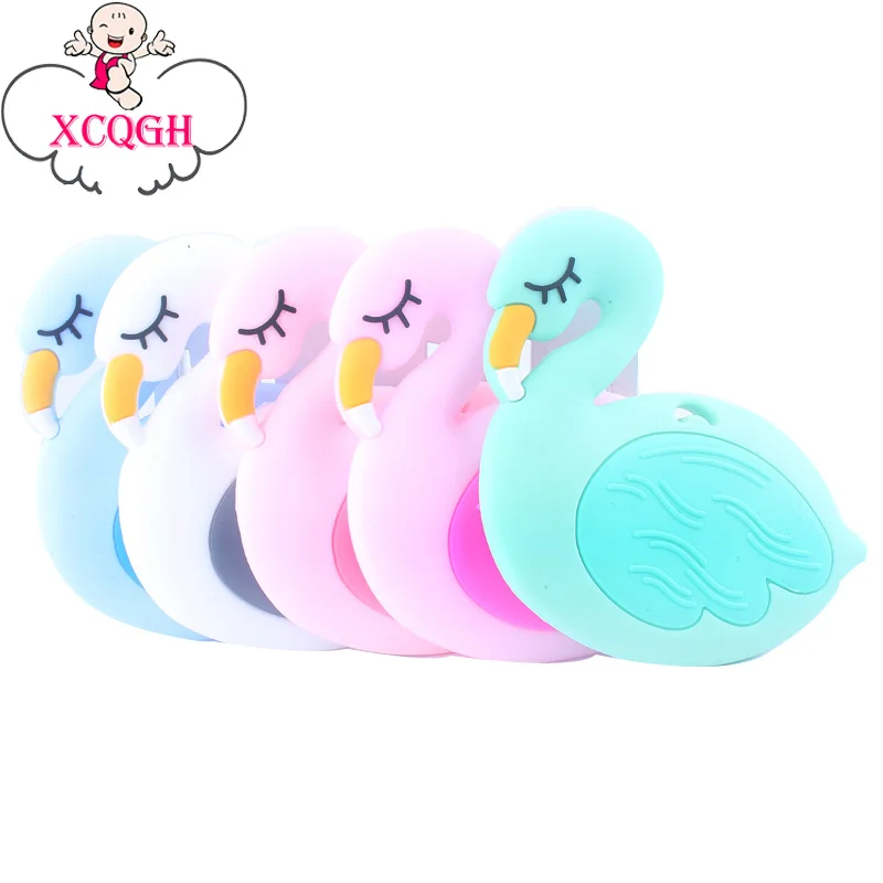 

XCQGH 1PCS Food Grade Silicone Teether Beads Baby Teething Toys Chew Necklace Teething Pendant Accessories