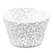 12 шт Облака шаблон выдалбливают бумага для выпечки на Кекс Свадебный декор белый 8*5*5 см. Лучшие продажи