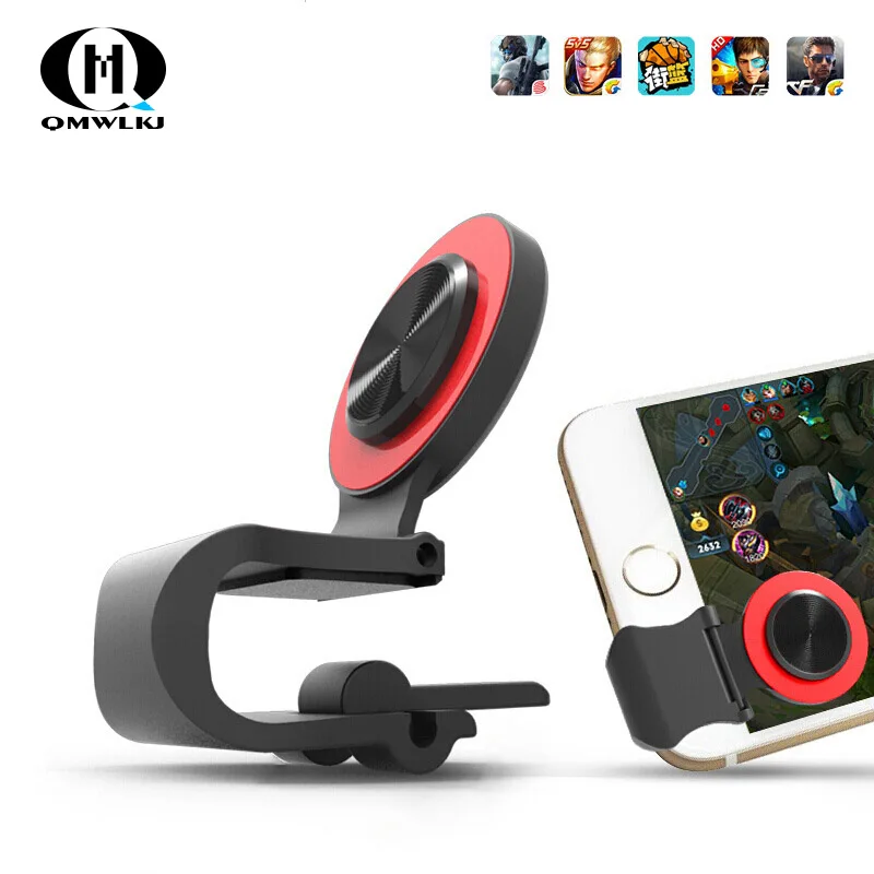 

Round Suction Cup Mobile Phone Walking Artifact Game Joystick For Iphone Android Tablet Metal Button Controller A9