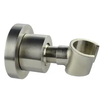 

Promotions Retail Luxury Shower Shower Head Bracket Holder Adjustable Wall Mount SUS304 Stainless Steel Brushed Nickel