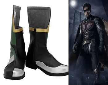 

DC Comic Titans Robin Cosplay Boots Green Shoes Custom Made Batman Shoes Cosplay for Unisex
