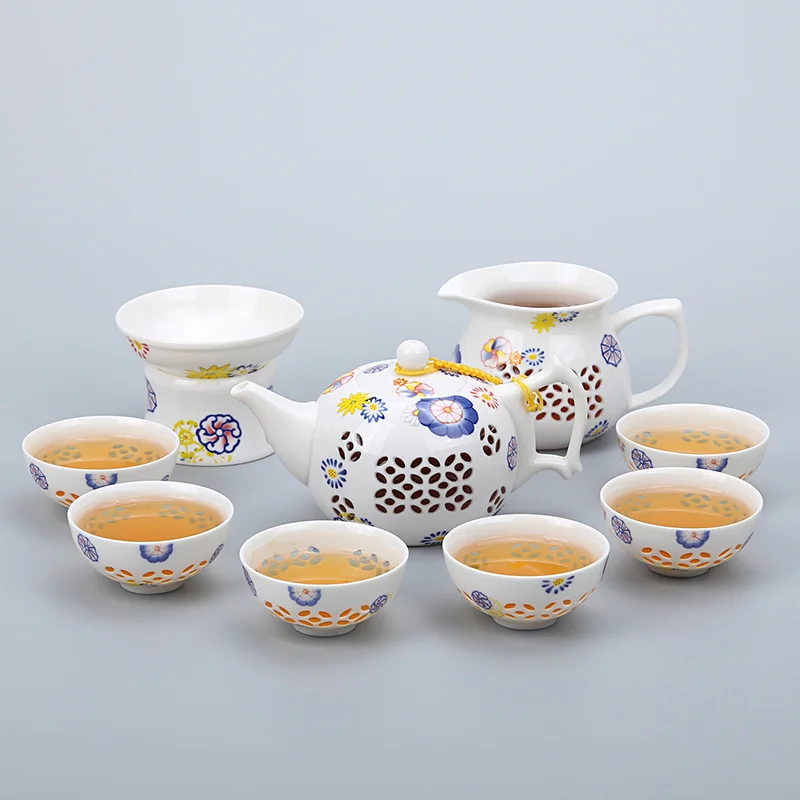 Wourmth новое поступление керамический чайник gaiwan рыба чайная чашка из фарфора китайский чайный набор кунг-фу - Цвет: F