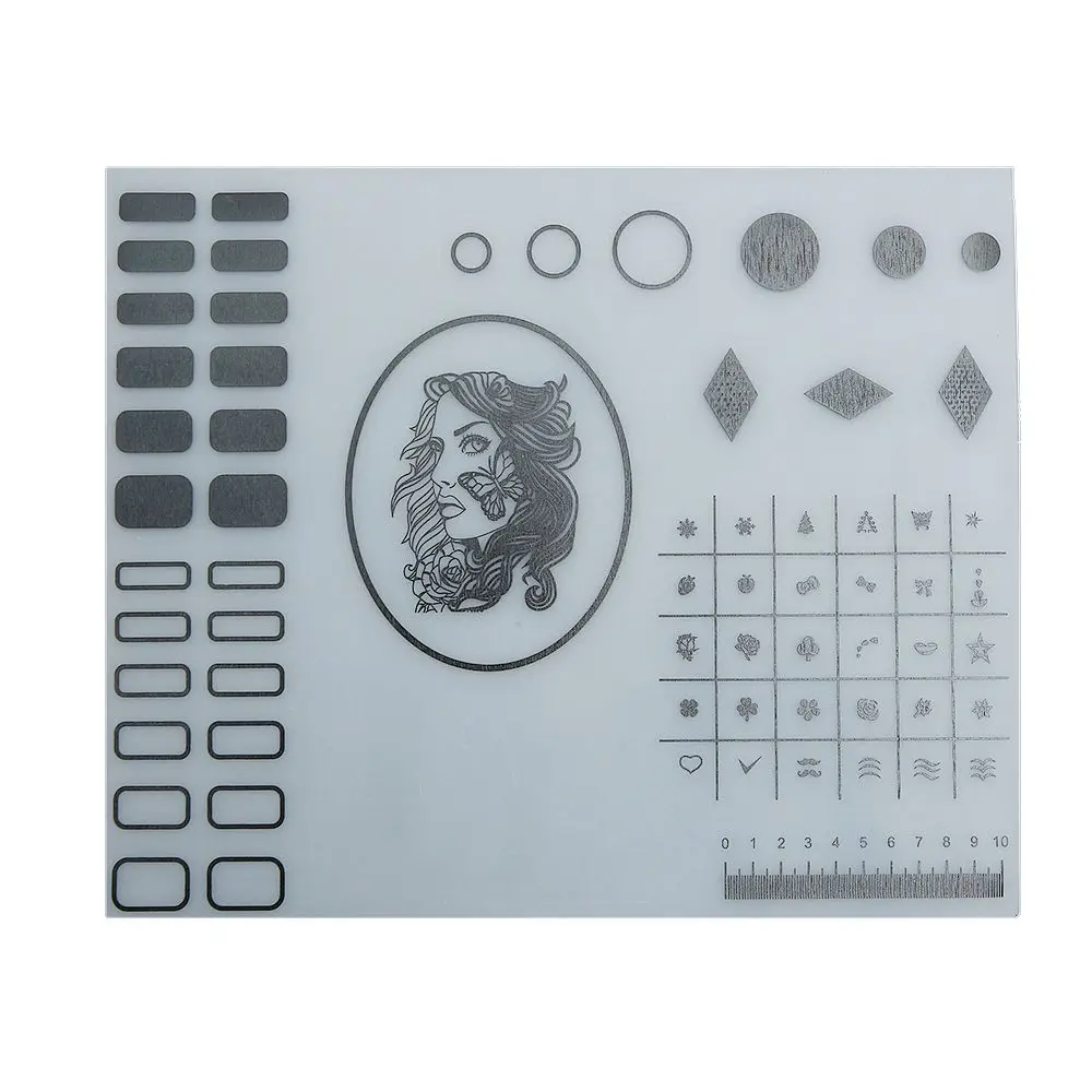 Mini Silicone Nail Art Table Mat Washable Foldable Pad Manicure Cushion Arm Rest Manicure Tool