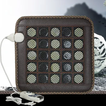 

EU Plug Natural Jade Tourmaline Stones Infrared Heating Mat Jade Stone Massage Mat heated jade mattress
