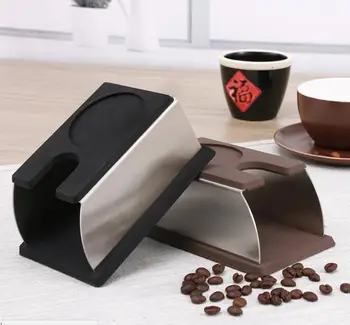 

Free ship 10pcs Stainless Steel Silicone Espresso Coffee Tamper Stand Barista Tool Tamping Holder Rack Shelf Coffee Machine Tool