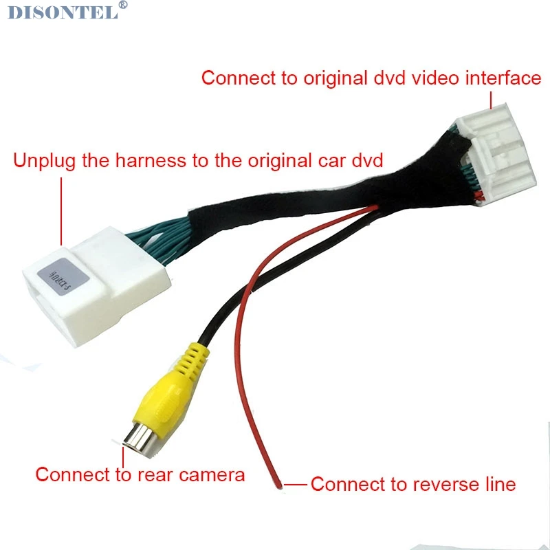 

Original Video Input Switch RCA Adapter Connector Convertor Wire Cable For Mazda CX-5 2015~2017 Rear View Camera