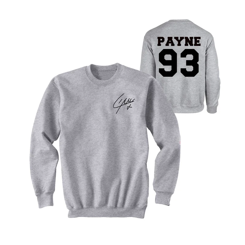 One Direction Sweatshirt Women Liam Payne 93 Hoodies Louis Tomlinson 91 Hooded Niall Horan Harry Styles Signature Sweatshirts