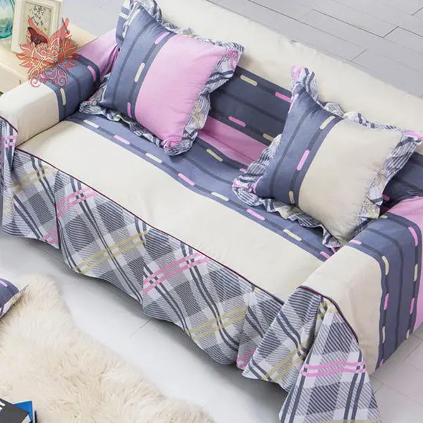 Домашний текстиль современный стиль геометрический принт хлопковый чехол для дивана slipcovers диван полотенце 200*260 см для 2 мест SP1959 - Цвет: Color 2