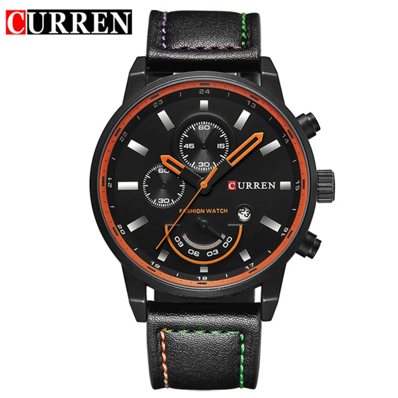 

Top Brand Luxury Men's Sports Watches Fashion Casual Quartz Watch Men Military Wrist Watch Male Relogio Clock CURREN 8217