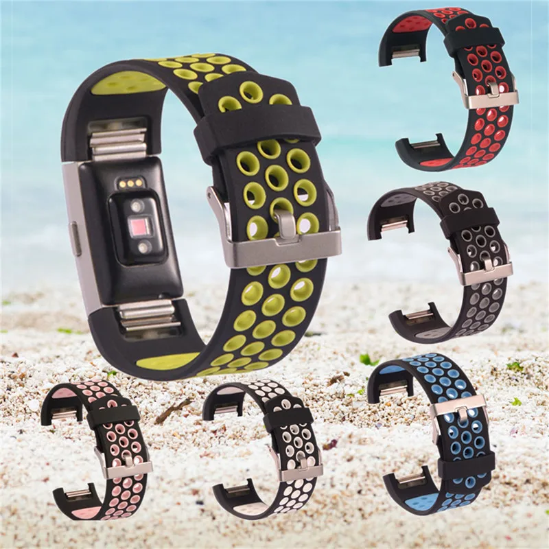 

Multi-hole Color Replacement Watch Strap for Fitbit Charge 2 Adjustable Smart Band Replace Strap For Fitbit Charge 2 Bracelet