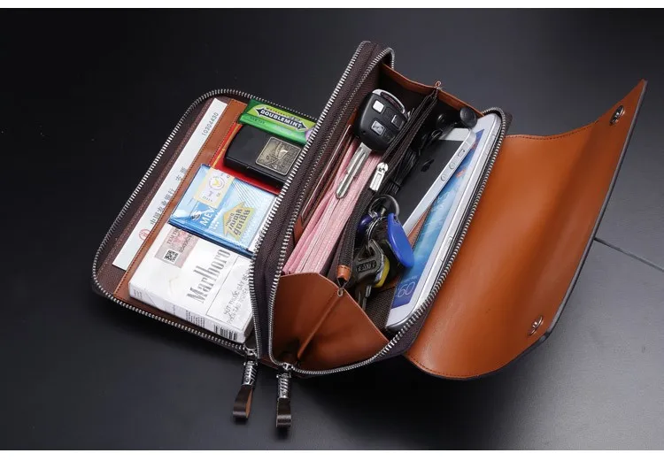 leather man clutch