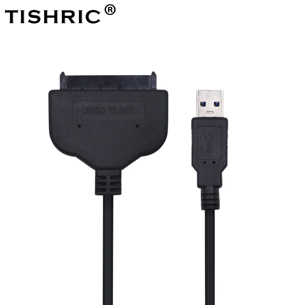 Кабель адаптер TISHRIC для жестких дисков SATA/USB переходник с USB 3 0 на SATA корпус