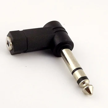 

3.5mm Female to 6.35/6.5mm 1/4" Mono Stereo Male Speaker Audio Adapter Plug 3.5mm 1/8" Stereo TRS Connector Converter
