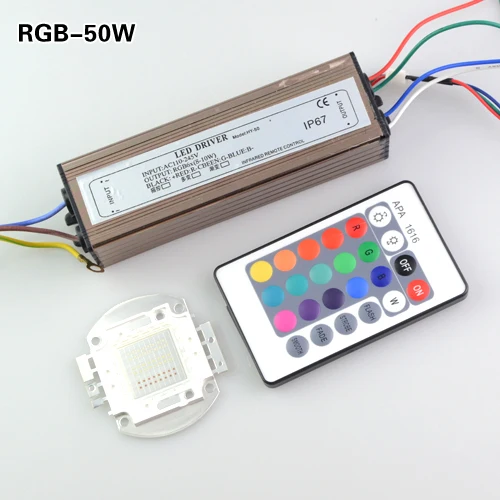 Светодиодный RGB чип 10 Вт 20 30 50 100 Золотой провод чипы лампы медный кронштейн с