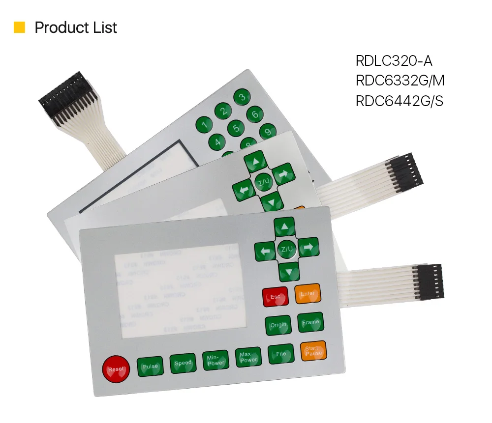 Мембранный переключатель Ruida для RDLC320-A RDC6332G RDC6332M RDC6442S RDC6442G
