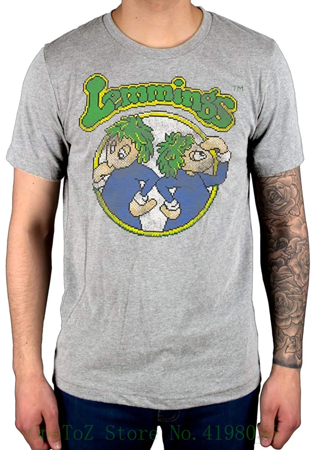 

Official Lemmings Vintage T-shirt New Arrival Male Tees Casual Boy T-shirt Tops Discounts