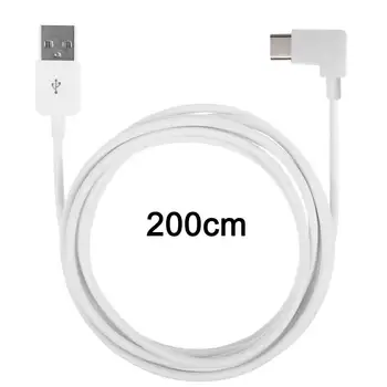 

10pcs/lot USB 2.0 Male to 90 Degree Right Angled USB 3.1 Type C Male USB-C Cable for Tablet & Mobile Phone 2m