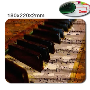 

The piano Customized Rectangle Non-Slip Rubber 3D HD fast printing gaming rubber durable notebook mouse pad size 180mmx220mmx2mm