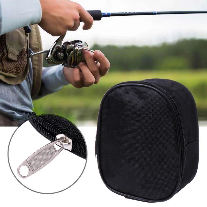 

Portable Fishing Reel Mini Bag Pocket Fishing Tackle Pouch Case Outdoor Sports