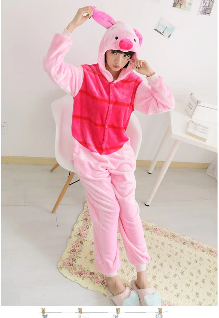 動物フランネル漫画ピグレットピピ豚コスプレパジャマ女性男性パジャマコスプレ衣装パジャマパーティー服 Cosplay Costume Cosplay Pajamaspyjama Cosplay Aliexpress
