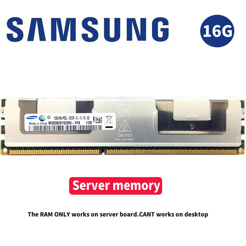 سامسونج 16 GB 16G خادم الذاكرة DDR3 PC3 1066 Mhz 1333 Mhz 1600 Mhz 1866 Mhz وحدة 8500R 10600R 12800R 14900R ECC REG 1866 1600 RAM