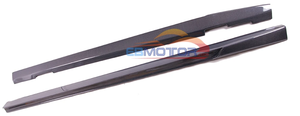 ebmotor-com Real Carbon Fiber side skirts spoiler splitter for Mercedes benz C63 FL Coupe Sedan 12-15 5
