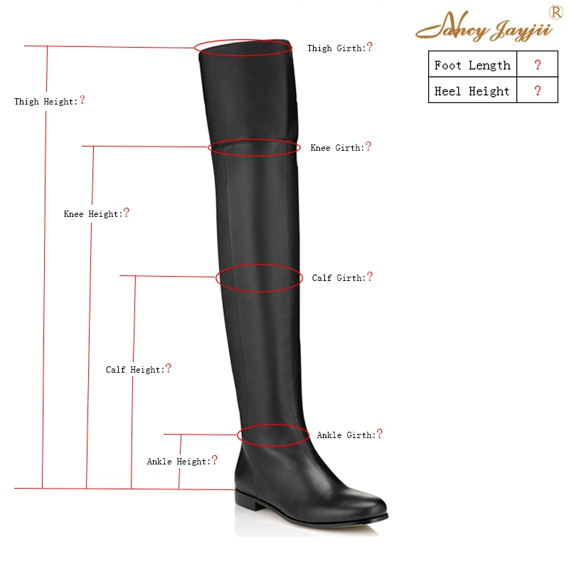 Genuine-Leather-Boots-Round-Toe-Handmade-Black-Brown-Low-Heeled-Over-The-Knee-High-Boots-Dress