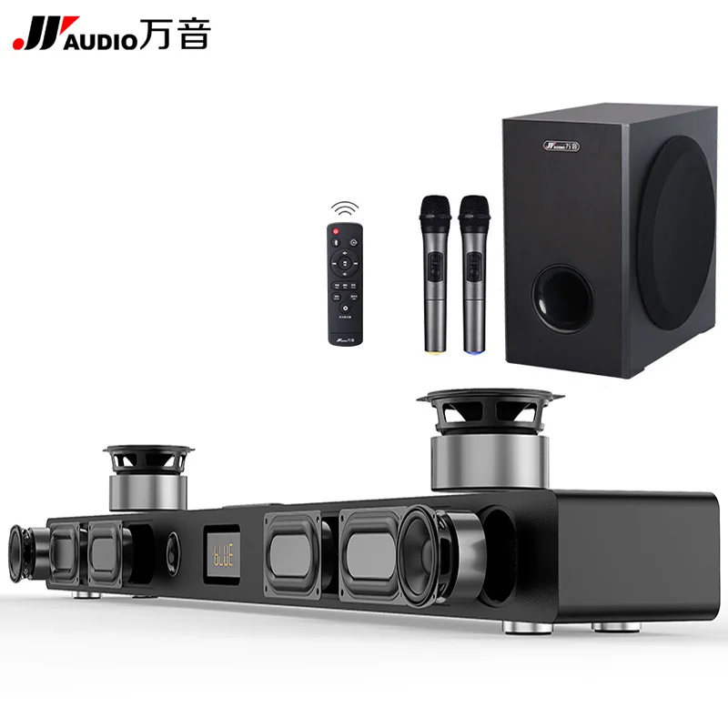JY Audio Soundbar Column Home Theater DTS 2.1 Virtual Surround Soundbar For TV Surround Sound System Wireless Bluetooth Speaker JY Audio Soundbar Column Home Theater DTS 2.1 Virtual Surround Soundbar For TV Surround Sound System Wireless Bluetooth Speaker