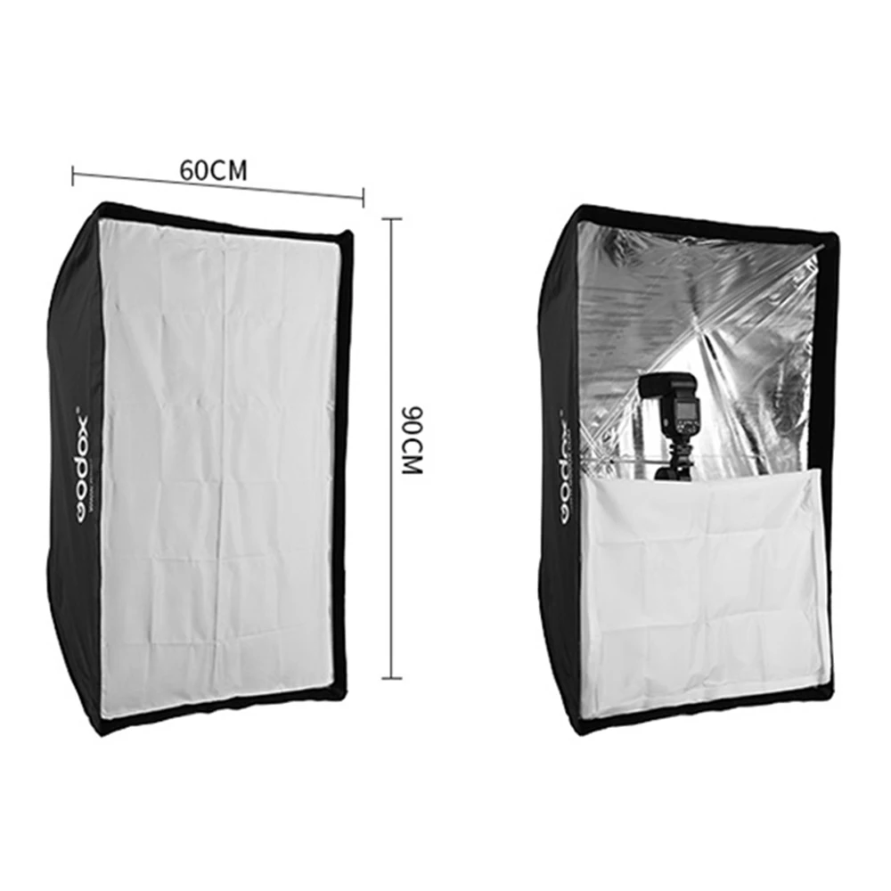 Godox 60 см x 90 см Зонт Octagon Softbox отражатель+ Honeycomb сетки для фото-студия Вспышка Speedlite+ b тип вспышки Держатель Кронштейн